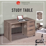 Meggie Study Table / Study Desk with Mobile Pedestal Cabinet (L100cm)