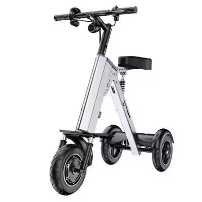 Folding Portable 3-Wheel Tricycle Electric Scooter Lithium Battery Aluminum Alloy Lightweight 3 Whee