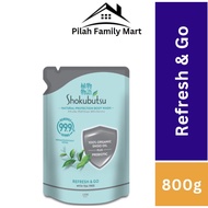 Refresh & Go SHOKUBUTSU Body Wash Tea Tree Refill 800g
