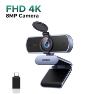 UGREEN 4K FHD Mini Webcam 8MP Auto Focus For Laptop Computer Web Camera Dual Microphones for Youtube