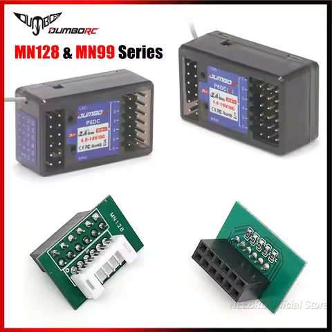 DUMBORC P6DC P6DCG 6CH 2.4G Gyro Receiver RC Car Light Set Adapter Lamp for MN Series MN128 MN78 MN9