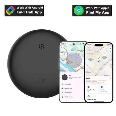 Mini GPS Tracker for Android Find Hub Item Finder Bike Bag Locator Tracker Smart Bluetooth Air Tag T