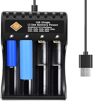 18650 Rechargeable Battery Charger 3.7V Lithium ion Battery Charger for Li-ion 18650,18500,10440,145