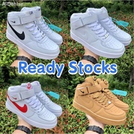 【Special offer】✥♂24hours Send Kasut Perempuan Nike Air Force 1 Men and Women's High Cut Sport Shoes