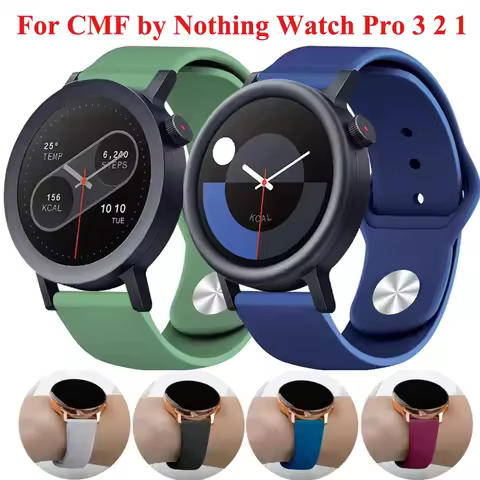 22mm Sport Strap For CMF Watch 3 Pro Soft Silicone Breathable Bracelet For CMF by Nothing Watch Pro 