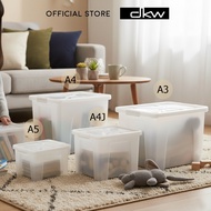 [Open Store Opening Promotion]BanBaan Plastic Box With Lockable Lid Size A5 A4 A4J A3 (Many Colors A