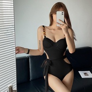 AT&amp;💘Japanese and Korean New Women's Jumpsuit Suspender Style Small Chest Gather Slim Personality Slimming Hot Girl Hot S