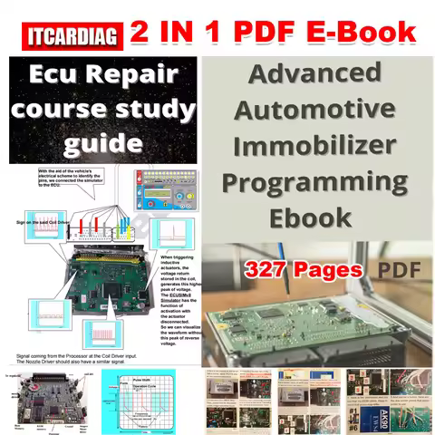 2in1 ECU Repair Course Study Guide Repair Advanced Automotive Immobilizer Programming PDF E-book Car