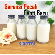 100ml glass bottle with rubber cap, package of 8 pcs breast milk bottles, ginger shot bottle, 100 ml
