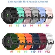 Soft Silicone Replacement Strap Compatible with Fenix 7X watch band 26mm for Garmin Fenix 6X/Fenix 6