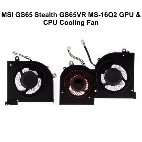 Notebook CPU GPU Cooling Fans For MSI GS65 GS65VR Stealth 8SE 8SF MS-16Q2 MS-16Q1 16Q3 Laptop Cooler