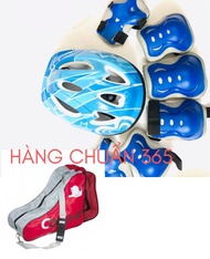 Combo Mũ - Bộ Bảo Vệ (Chân Tay Khuỷu) Túi đựng giày trượt patin Cougar