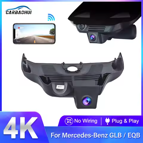 For Mercedes-Benz GLB 2019 2020 EQB 2022 2023 Front and Rear 4K Dash Cam for Car Camera Recorder Das