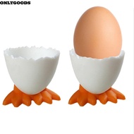 ONLYGOODS 1/2/4Pcs Egg Cup Holder Boiled Creative Opener Eggs Container