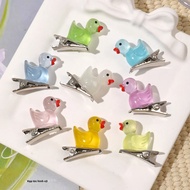 Kẹp Tóc Mini Phát Sáng Trong Bóng Tối Vịt Rùa Cho Nữ Kẹp Tóc Thời Trang Chống Trơn Trượt Dễ Thương C