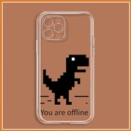Unique dinosaur no internet iphone case 14 13 13pro 13Promax 6 6S 7 8 7Plus 8Plus IX XR XSMAX uh470