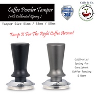 CaffeTeCo – Espresso Coffee Tamper with Calibrated Spring Pressure/ 51mm Tamper / 53mm Tamper / 58mm