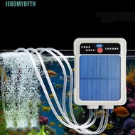 JEROMYBF Solar Oxygen Pump, Ultra Silent USB Rechargeable Portable Aerator, Oxygen Booster Water Pro