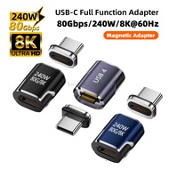 KAIYUE USB4 Thunderbolt4/3 Magnetic USB C To Type C Adapter 240W 80Gbps Fast Charging Magnet Charge 