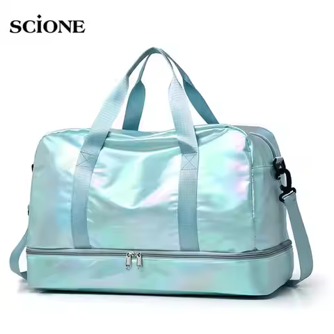 Dry Wet Gym Bag Fitness Travel For Women Men Training Sports Tas Gymtas Outdoor Glitter Swim Bag Sho