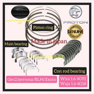 JAPAN PROTON WIRA WAJA 1.6 GEN2 PERSONA BLM EXORA PISTON RING / MAIN BEARING / CON ROD BEARING ( STA