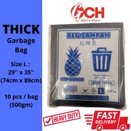 🌟Thick🌟 (Size: L) Garbage Bag Heavy Duty / Rubbish Bag / Trash Bag / Tebal Plastik Beg Sampah Hitam 29'' x 35'' 垃圾袋
