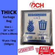 🌟Thick🌟 Size:L Garbage Bag Heavy Duty Rubbish Bag Trash Bag Tebal Plastik Beg Sampah Hitam 29x35 垃圾袋