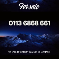 VIP PREPAID NUMBER SIMCARD 0113-6868 661