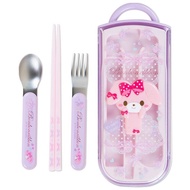 Sanrio JP - BonBon Ribbon Cutlery Set - sendok garpu sumpit