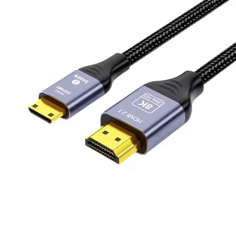 UHD 8K Mini HDMI-compatible to HDMI Cable 0.5m 1m 3m HDMI 2.1V Cord For Camera TV Tablet Support 4K 