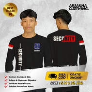 KATUN Long Sleeve T-Shirt SECURITY V2 SATPAM NEW VERSION Distro Shirt Combed Cotton 30s A4 by Arsakh