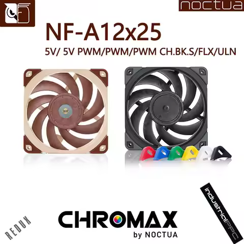 Noctua NF-A12x25 120mm 12v/5v Cooling fan 3pin/4pin PWM quiet Radiator For Computer Case Cooling CPU