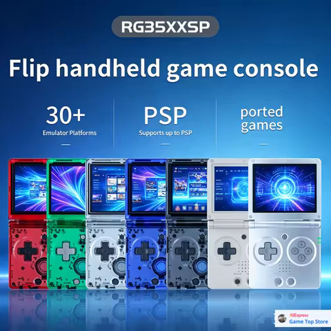 RG35XXSP Linux System Support PSP Game Game Portable Retro Handheld Game Console 3.5" IPS Screen Pla