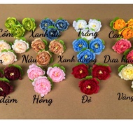 ComBo of 5 Little Tea Silk Flower Heads