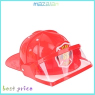 mazalan Kids Fireman Helmet Firefighter Hats Fancy Dress Accessories