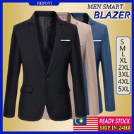 🇲🇾 LOCAL STOCK🔥 Men's Blazer Formal Black Blazer Lelaki Jacket Business Tuxedos Coat  Korean Man Sui