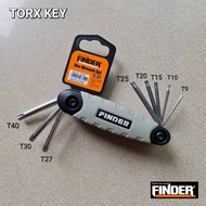 KUNCI L BINTANG LIPAT FINDER 8PC CHROME VANADIUM A1420