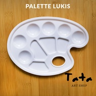 Acrylic and Watercolor Painting Palette Watercolor Acrylic Paint Palette Oval Painting Palette Acryl