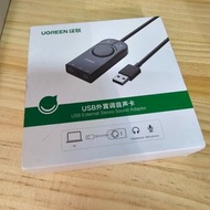 UGREEN 绿联  GREEN  2  USB外置调音声卡  USB External Stereo Sound AdapterUgreen 綠聯 USB 2.0 外接音效轉接器 3.5mm (