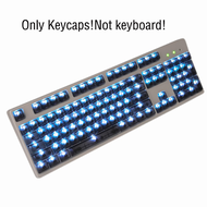 104คีย์บอร์ด ABS ใสโปรไฟล์ Keycaps OEM สำหรับสวิตช์ Mx ฝาคีย์ที่กำหนดเองตัวครอบสีดำอาร์จีบีคีย์บอร์ด