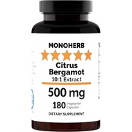 MONOHERB Citrus Bergamot Extract 500 mg - 180 Capsules