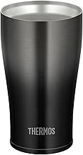 Thermos JDE-341LTD BK-G Vacuum Insulated Tumbler, 11.4 fl oz (340 ml), Black Gradient