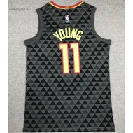 2021 new NBA men’s Atlanta Hawks #11 Trae Young ATLANTA embroidery basketball jerseys jersey black