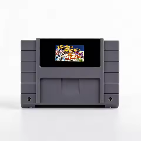 Pocky&Rocky 1 2 Link 018 for SNES Card 19 Kinds 16-Bit Game Cartridge USA/EUR Video Game Console Gam