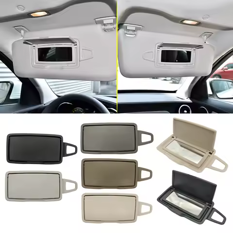 For Benz W205 W253 Car Interior Front Sun Shade Visor Makeup Cosmetic Mirror Cover For Mercedes C GL