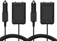 2 Pack BAOFENG UV-S9 Plus Battery Eliminator Car Charger 2800mAh DC 12V Compatible with UV-S9X3 UV-S