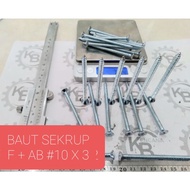 Fab BOLT 10 X 3 / FAB SCREWS 10 X 3 / FAB SCREW BOLT 10 X 3