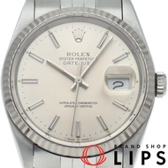 นาฬิกา Rolex Datejust สำหรับผู้ชาย รุ่น 16234(X) มือสอง ตัวเรือนทองคำขาว 18K/สแตนเลส สีเงิน ขัดเงา ป