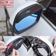 Toyota TRD GR 2Pcs/Set Car Carbon Fiber Side Rear View Mirror Rain Eyebrow Stickers Rainproof Cover 