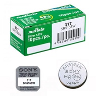 Pin đồng hồ MURATA Sony 317 SR516SW oxit bạc Made in Japan chính hãng